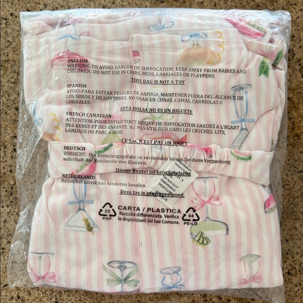 P.J. Salvage - Pretty Punch Cocktail Print 3-Piece Pajamas Short Set $100 - Picture 11 of 13